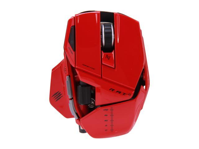 NeweggBusiness - Mad Catz R.A.T.9 Gaming Mouse for PC and Mac - Red