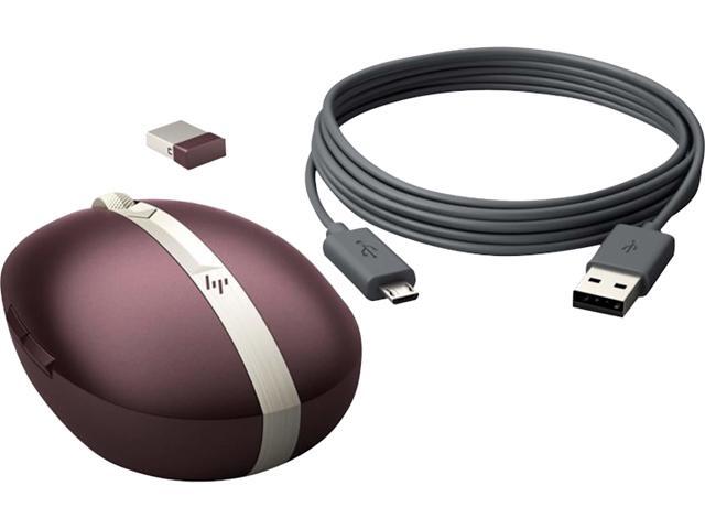 HP Spectre 700 5VD59AA Bluetooth Wireless Laser Rechargeable Mouse Burgundy