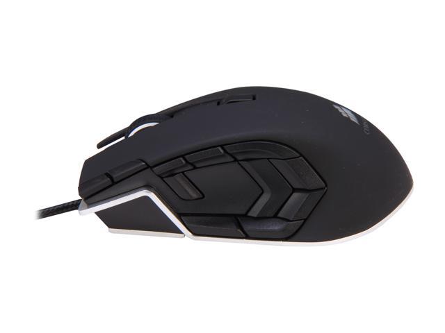 NeweggBusiness - Corsair M95 CH-9000025-NA Black 15 Buttons 1 x Wheel USB Wired Laser 8200 dpi Performance MMO and RTS Gaming Mouse