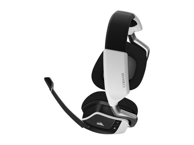 NeweggBusiness - Corsair VOID RGB Elite Wireless Premium Gaming Headset 7.1 Surround Sound - Discord Certified - Works with PC, PS5 PS4 - White (CA-9011202-NA)