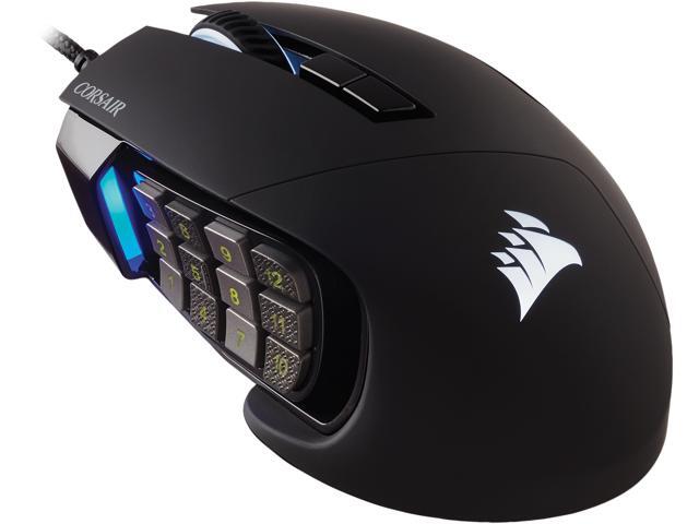 Corsair SCIMITAR RGB ELITE CH-9304211-NA Black Wired Optical MOBA/MMO Gaming Mouse Backlit RGB LED