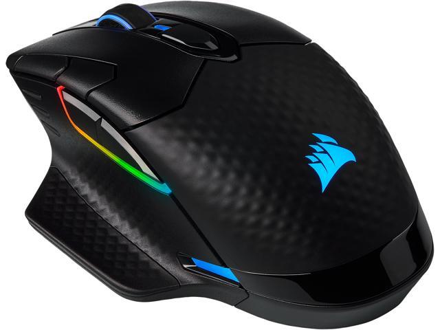 Corsair DARK CORE RGB PRO CH-9315411-NA Black SLIPSTREAM/Bluetooth Wireless Wired Optical FPS/MOBA Gaming Mouse Backlit RGB LED