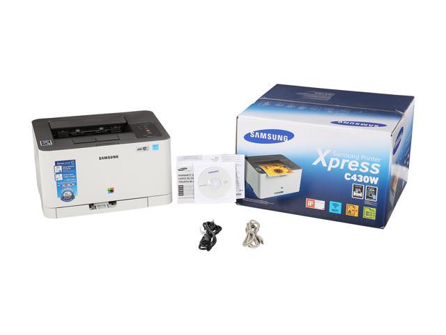 NeweggBusiness - Samsung Xpress C430W Up to 19 ppm Color Ethernet (RJ-45) / USB / Wi-Fi Laser Printer