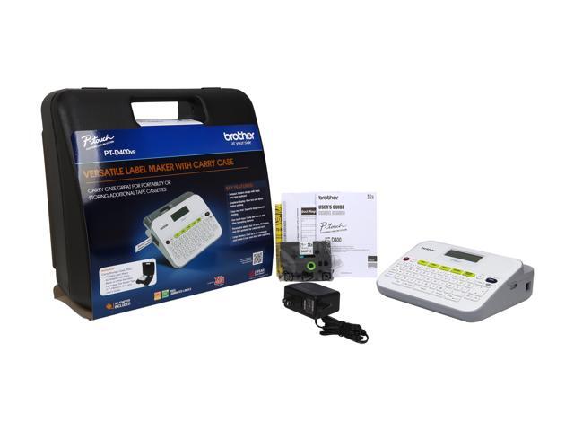 Brother PTD-400VP P-Touch Versatile Compact Desktop Label Maker w/ Carrying Case