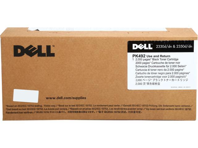 Dell PK492 (Parts # XN009) Toner Cartridge 2000 page yield for Dell 2330d 2330dn 2350d and 2350dn Laser Printers; Black