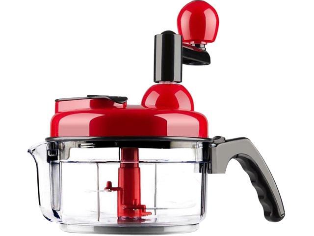 Food Chopper Hand Crank Food Processor Chopper Vegetable Quick Chopper