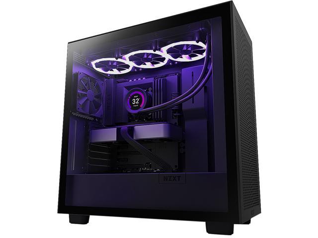 NeweggBusiness - NZXT H7 Flow Black - Mid-Tower Airflow PC Gaming Case -  Tempered Glass - Enhanced Cable Management - Water-Cooling Ready