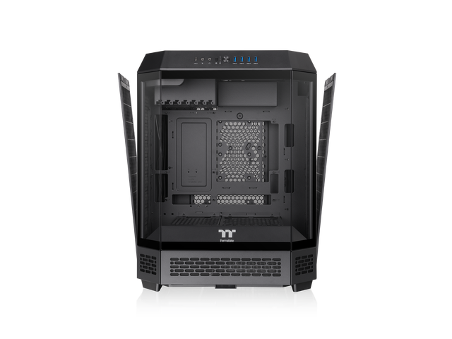 NeweggBusiness - Thermaltake Tower 600 Black Mid-Tower ATX Case; 3