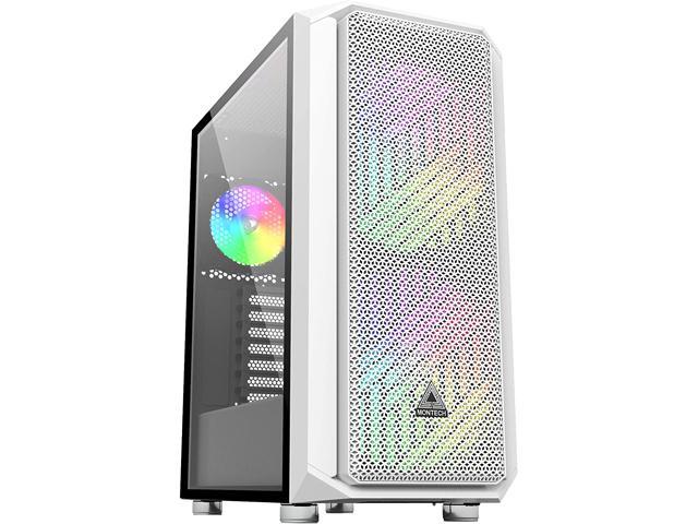Pre-Installed Dual 200mm ARGB Fans Super High Airflow Montech AIR X Black ATX Mid-Tower Case Pull Out Tempered Glass Motherboard Sync 120mm ARGB Fan ARGB Controller 