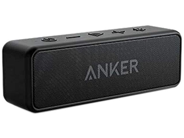 [Upgraded] Anker Soundcore 2 Portable Bluetooth Speaker with 12W Stereo Sound Bluetooth 5 Bassup IPX7 Waterproof 24-Hour Playtime Wireless