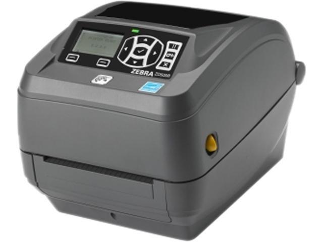 Zebra ZD500R 4' Desktop Thermal Transfer Label Printer 300 dpi USB Serial Centronics Parallel Ethernet/80211abgn & Bluetooth RFID-UHF US/CA