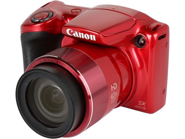 NeweggBusiness - Canon PowerShot SX420 IS Digital Camera - Red