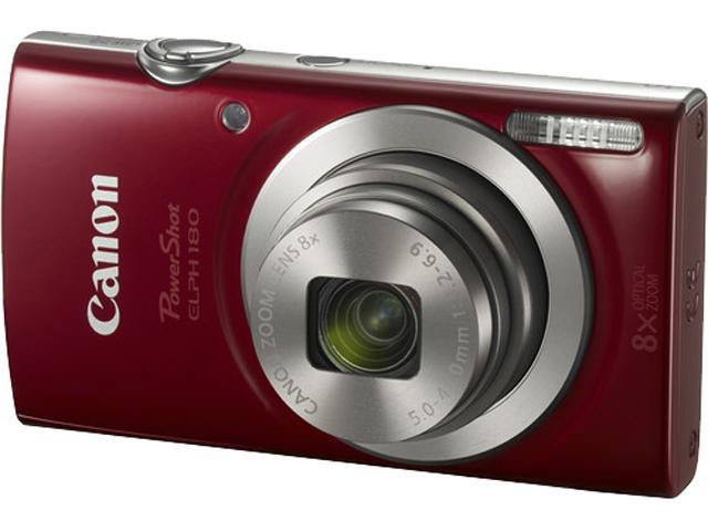 Canon PowerShot ELPH 180 Digital Camera - Red