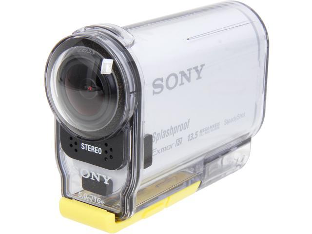 NeweggBusiness - Sony HDR-AS100V/W White 13.5MP POV Action Cam