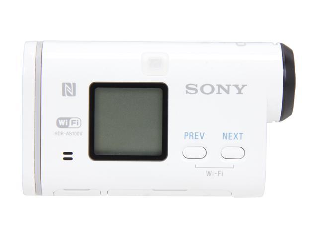 NeweggBusiness - Sony HDR-AS100V/W White 13.5MP POV Action Cam