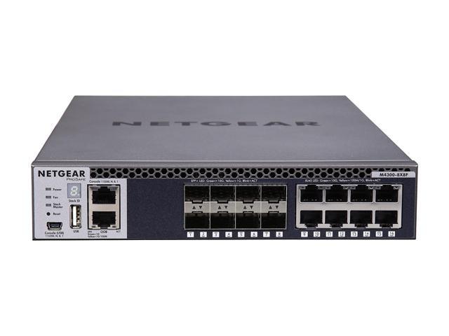 NeweggBusiness - NETGEAR 8X10G, 8XSFP+ Managed Switch | XSM4316S