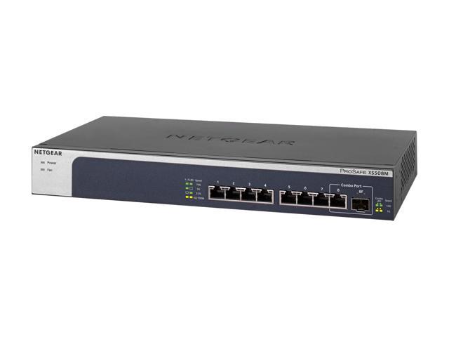 Netgear XS508M - Switch Ethernet 8 ports 10 Gigabit + 1 port SFP+ (Combo) -  Switch - NETGEAR