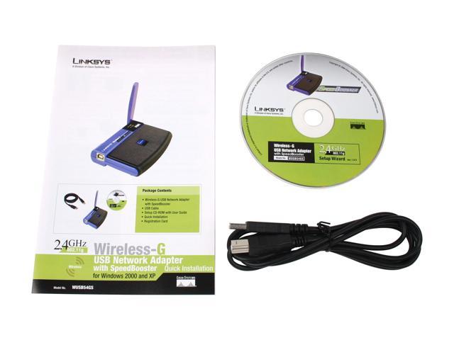 salvage To read Intense NeweggBusiness - Linksys WUSB54GS Wireless-G Network Adapter with  Speedbooster IEEE 802.11b/g USB 2.0 Up to 54Mbps Wireless Data Rates