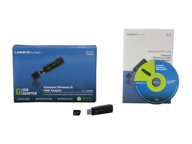 bleg stave Fremskynde NeweggBusiness - Linksys WUSB54GC Compact Wireless-G USB Adapter IEEE  802.11b/g USB 2.0 Up to 54Mbps Wireless Data Rates