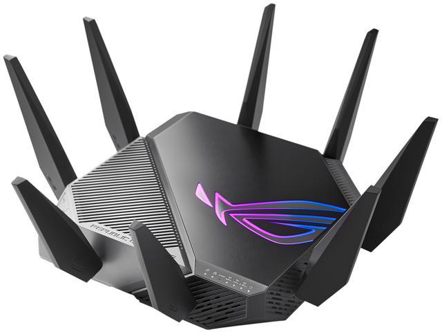 taburete Mal funcionamiento Amabilidad NeweggBusiness - ASUS WiFi 6E Gaming Router (ROG Rapture GT-AXE11000) -  Tri-Band 10 Gigabit Wireless Router, World's First 6GHz Band for Wider  Channels & Higher Capacity, 1.8GHz Quad-Core processor, 2.5G Port, Gaming