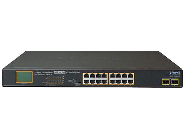 NeweggBusiness - Planet GSW-1820VHP 16-Port 10/100/1000T 802.3at