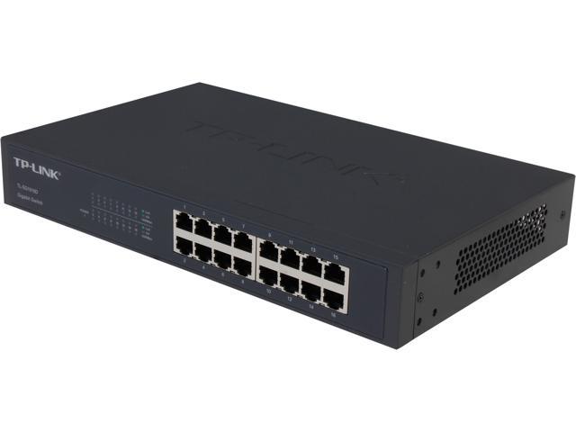 TP-Link 16-Port Gigabit Ethernet Unmanaged Switch | Plug and Play | Metal |  Rackmount | Fanless | Limited Lifetime (TL-SG1016)