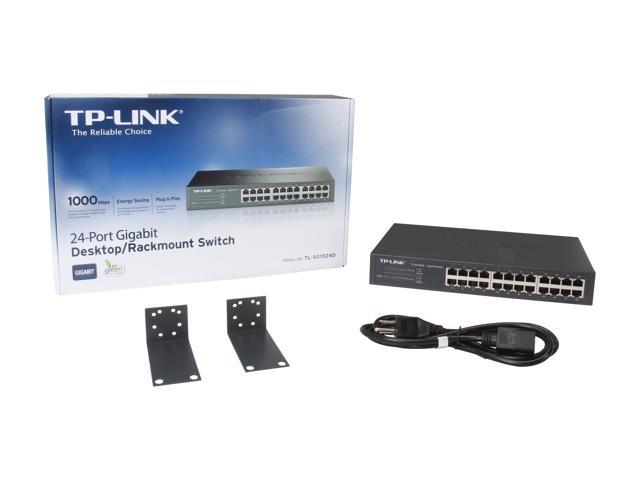 Switch RJ45 TP-Link TL-SG1024D 10/100/1000 Mbps 24 Ports Rackable