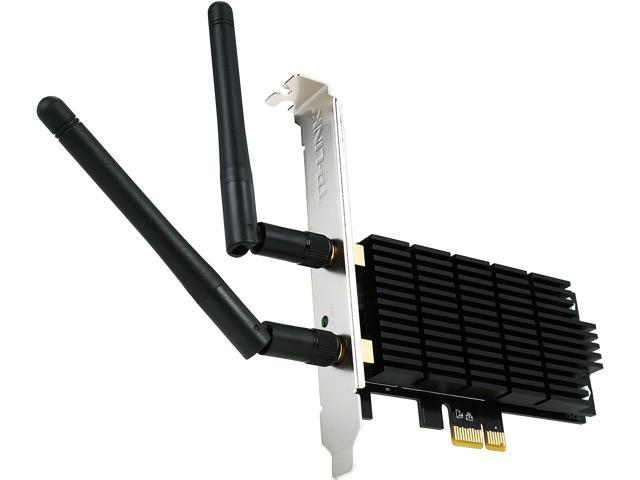 NeweggBusiness - TP-Link AC1300 PCIe WiFi PCIe Card (Archer T6E) - 2.4G/5G  Dual Band Wireless PCI Express Adapter, Low Profile, Long Range, Heat Sink  Technology, Supports Windows 10/8.1/8/7/XP