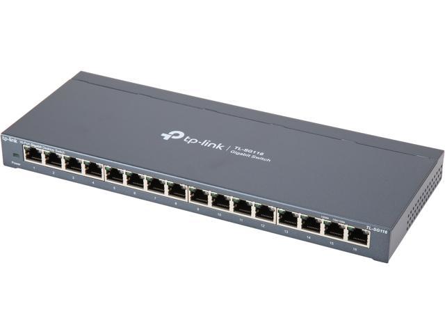 TP-Link TL-SG1024 | 24 Port Gigabit Ethernet Switch | Plug and Play |  Sturdy Metal w/Shielded Ports | Rackmount | Fanless | 3 Year Manufacturer