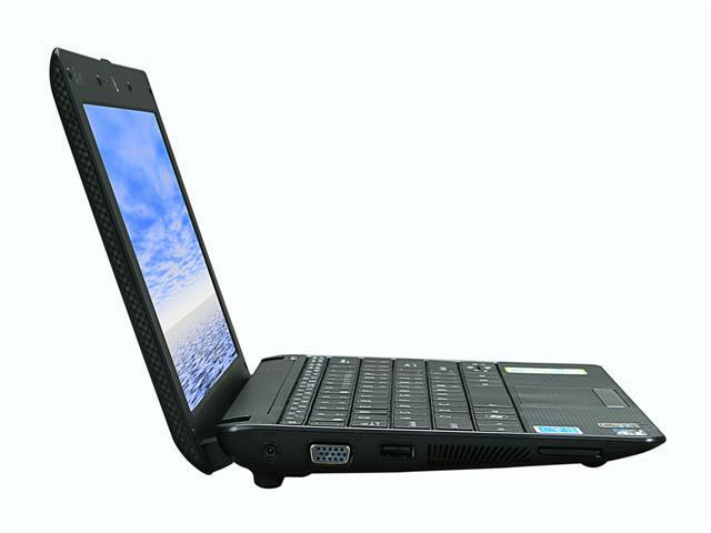 Neweggbusiness Asus Eee Pc 1001px Eu0x Bk Black Texture Intel Atom N450 1 66 Ghz 10 1 Wsvga 1gb Memory 160gb Hdd Netbook