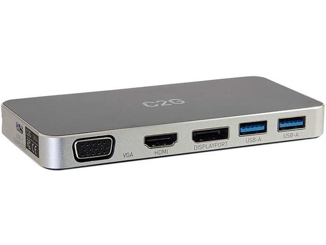 C2G Cables to Go USB-C Docking Station with HDMI DisplayPort and VGA (28844)