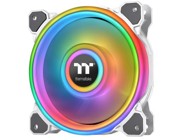 Thermaltake Riing Quad 120mm 168 Million RGB Color (Alexa Razer Chroma) Software Enabled 4 Light Rings 54 Addressable LED 9 Blades Hydraulic
