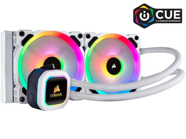 Corsair Hydro Series H100i RGB PLATINUM SE 240mm Radiator Dual LL120 RGB PWM Fans Advanced RGB Lighting and Fan Control with Software Liquid