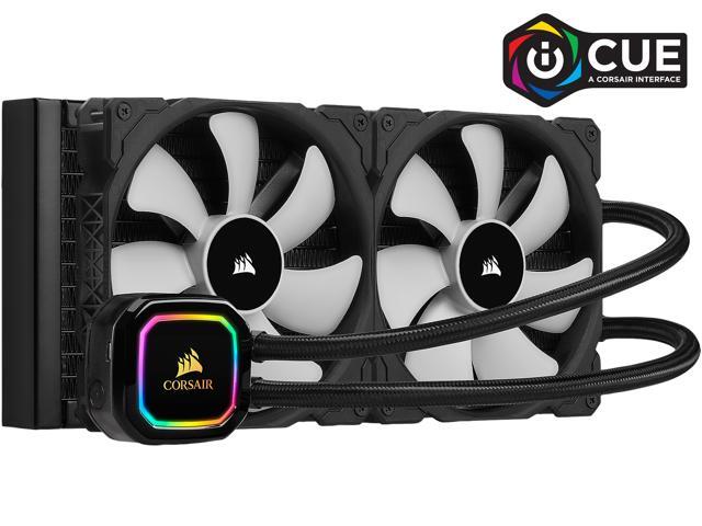 CORSAIR iCUE H115i RGB PRO XT 280mm Radiator Dual 140mm PWM Fans Software Control Liquid CPU Cooler CW-9060044-WW