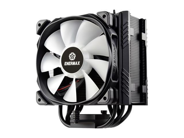 Neweggbusiness Enermax Ets T50 Axe Addressable Rgb Cpu Air Cooler 230w Tdp For Intel Amd Univeral Socket 5 Direct Contact Heat Pipes 1mm Pwm Fan Ets T50a Bk Argb