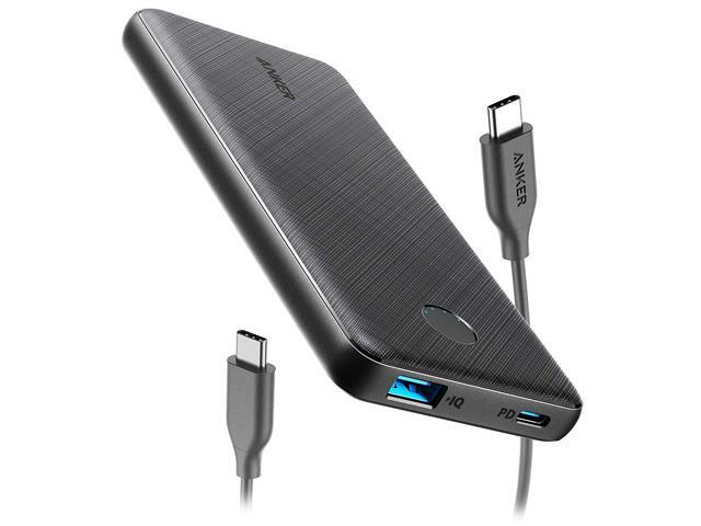Anker PowerCore Slim 10000 PD USB-C Power Bank (18W) 10000mAh Power Delivery Portable Charger for iPhone 12/Mini/X/XR/XS Max S10 Pixel 3/3XL