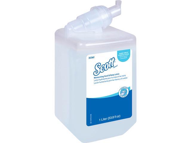 Scott Control Moisturizing Hand & Body Lotion (35362) White Fresh Fragrance 10 L Bottles 6 Bottles / Case