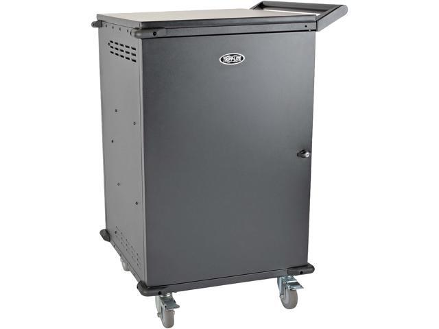 Tripp Lite 42-Port Ac Charging Cart Storage Station Chromebook Laptop Tablet Black