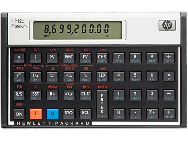 hp platinum 12c financial calculator