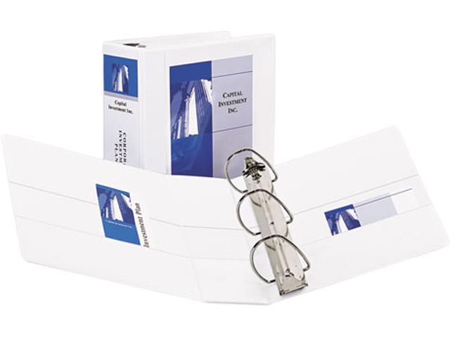 5" Durable View Ring Binder with Nonlocking EZD Rings 11" x 8.5" White - Avery,31/2 expandable hanging file pockets