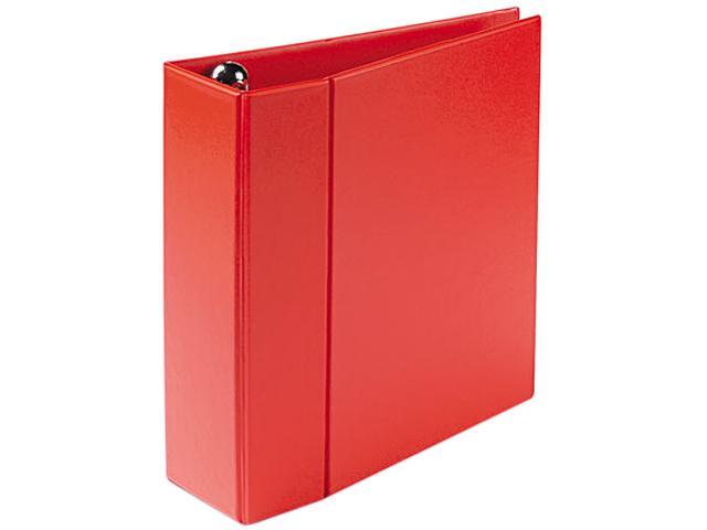 Avery Heavy-Duty Binder with One Touch EZD Rings, 11 x 8 1/2, 4" Capacity, Red