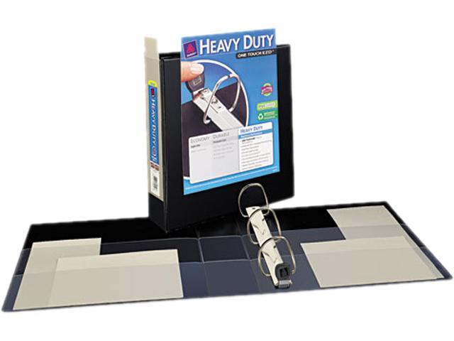 2" Heavy Duty View Ring Binder with One Touch EZD Rings Black - Avery