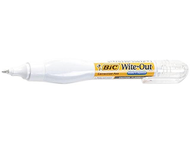 BIC WOPFP11 Wite-Out 2-in-1 Correction Fluid, 15 ml Bottle, White