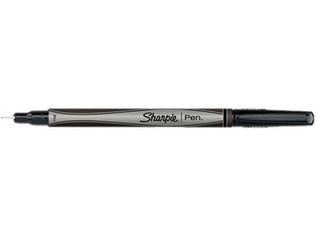 Sharpie Brush Tip Pens, Fine Brush Tip, Black, Dozen
