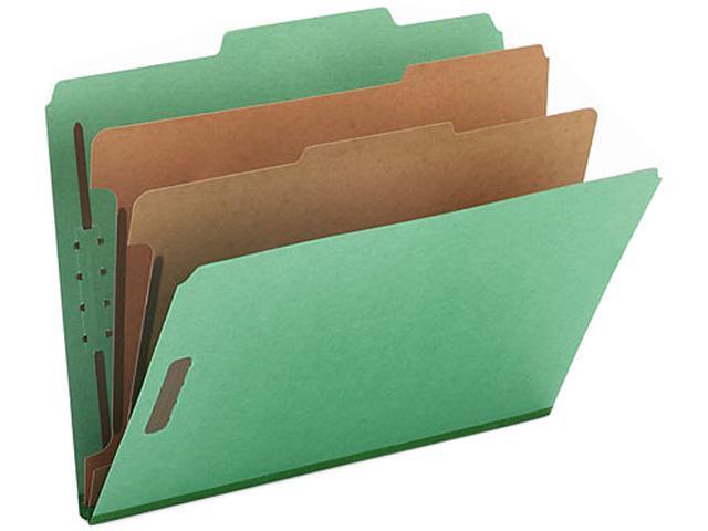 Smead SMD14033 Safe Shield 2-Divider Classification Folders  Green, 10/Box