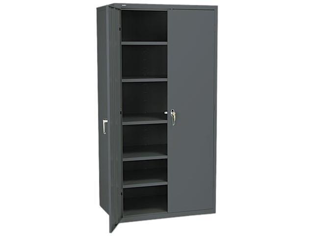 HON Assembled Storage Cabinet, 36w x 24 1/4d x 71 3/4h, 5 Adjustable Shelves with Locking System