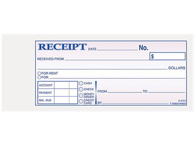 NeweggBusiness - Adams TC2701 Receipt Book, 2-3/4 x 7-3/16, Three 