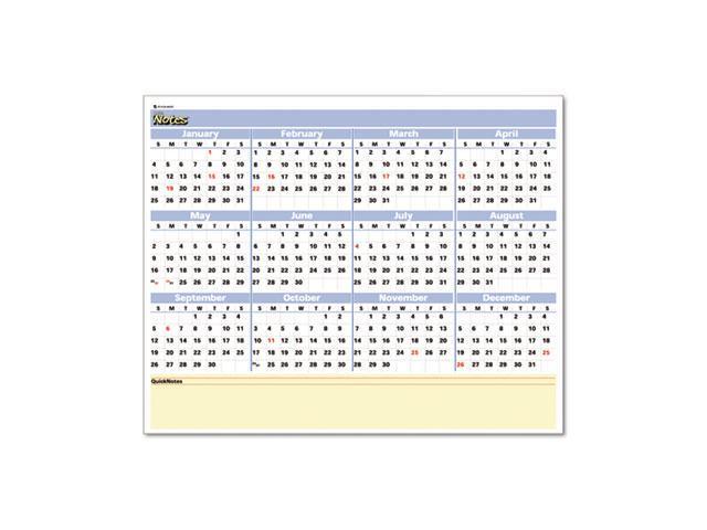 At-A-Glance PM5028 QuickNotes Desk/Wall Monthly Calendar Wirebound