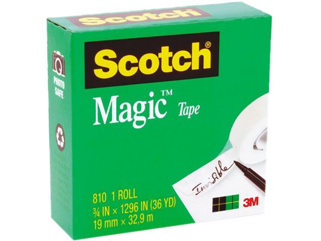 Scotch 145-6 Sure Start Packaging Tape, 2 x 22.2 Yards, 2 Core, Clear, 6/Pack