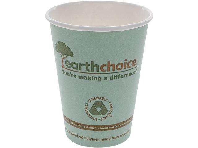 Pactiv DPHC12EC 12 oz Compostable Medium Paper Hot Cup Teal 1000 ct